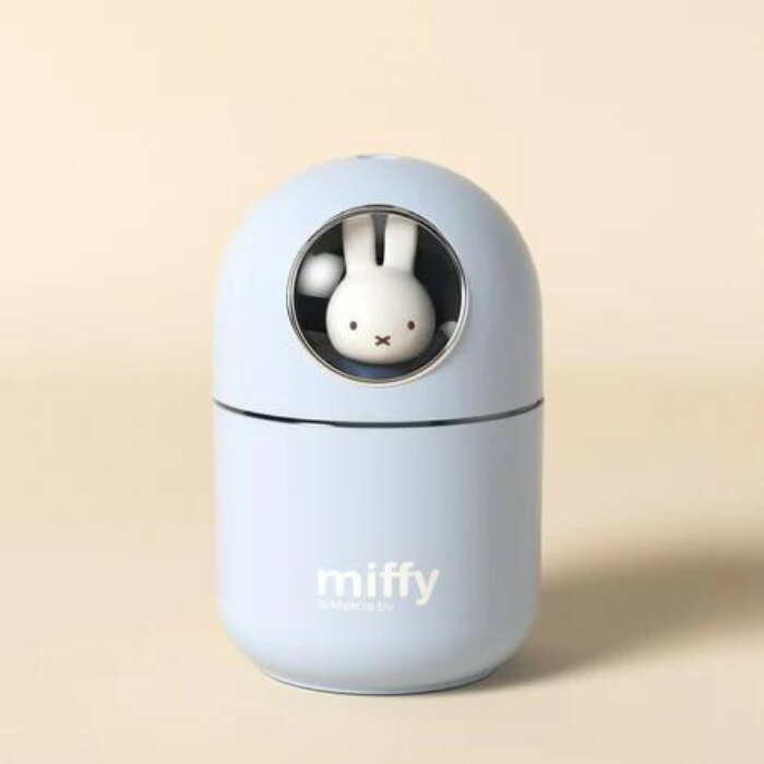 ミッフィー　ミスト加湿器【ブルー】ミッフィー miffy 加湿器 可愛い ブルー 水色 コンパクト 小さめ ミニ 子供部屋 寝室 オフィス プレセント ギフト 照明 ナイトライト 灯り LED 静音 カラフル レインボー 7色 ミニ加湿器 卓上加湿器 乾燥対策 新生活 送料無料のサムネイル