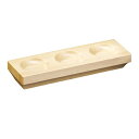 5Pオフ★サラセラの日SALE!檜長角薬味皿 16.5cm そば用食器 日本製 仕切り皿 3品皿 3連皿(お取り寄せ商品)