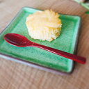 20Pオフ★サラセラの日SALE!(定形外郵便対応) 和Cafeスプーン(小)赤 カトラリー《欠品時約1ヶ月程度》