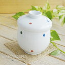 5Pオフ★サラセラの日SALE!《在庫品》有田焼 色水玉 茶碗蒸し碗 スープポット 和食器 カフェ 人気 食器 日本製 〔お取り寄せ商品〕
