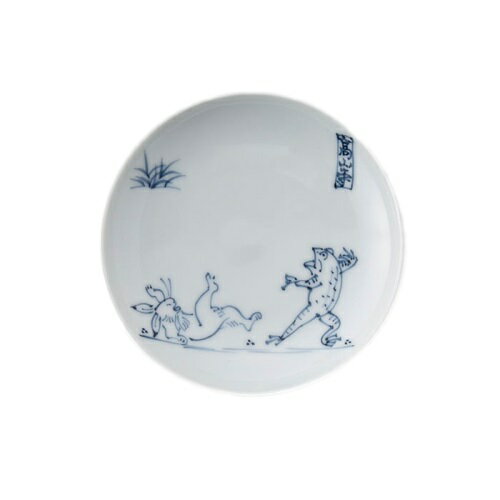 洸琳窯 波佐見焼 高山寺 4寸皿 12cm 鳥獣戯画 小皿 薬味皿 おしゃれ モダン〔お取り寄せ商品〕のサムネイル