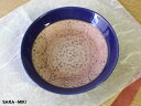 【アウトレット】ルリ釉 朱金彩 むさしの丸刺身鉢 / 刺身鉢 向付 和食器 料亭 割烹 前菜鉢 副菜鉢 デザートボウル アイスカップ フルーツボウル 和カフェ ヨーグルト