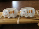 【アウトレット】ネコさんミニポット ※訳あり / ねこ 猫雑貨 ホワイト 小物入れ サボテン 多肉植物 フラワーのポットに