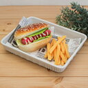 【アウトレット】白磁 縦彫スクエア浅鉢(1個売り) / 白い食器 角鉢 トレー 縦縞 深皿 パスタ皿 サラダ 洋食 ランチプレート 業務用食器