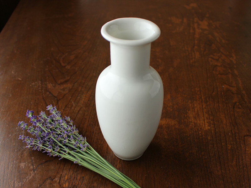 【アウトレット】サギ型花瓶・白 18cm / 白い花瓶 白無地 ホワイト フラワーベース 生け花 一輪挿し ナチュラル インテリア雑貨 和テイストにも