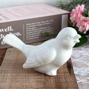【アウトレット】しろいことり / 鳥のオブジェ(さえずり) / 陶器 白い陶器 オブジェ オーナメント ガーデニング ガーデン雑貨 置物 ディスプレイ インテリア 鳥 小鳥 アウトレット おしゃれ しろいことり