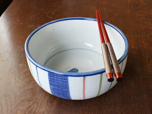 【アウトレット】三色十草 6.0 深口ボウル / 美濃焼 ずっしり安定 たっぷり盛付 煮物 煮込み料理 家族の食卓 パーティにも