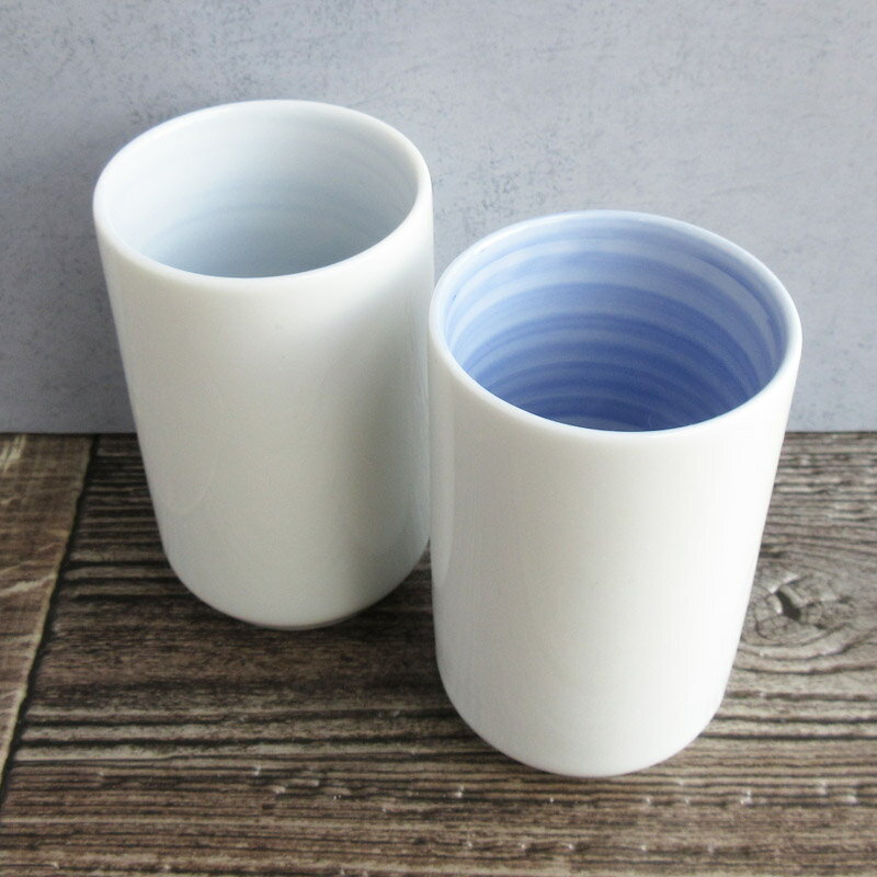 【アウトレット】白磁 内青巻 長湯呑(小)色・...の紹介画像2