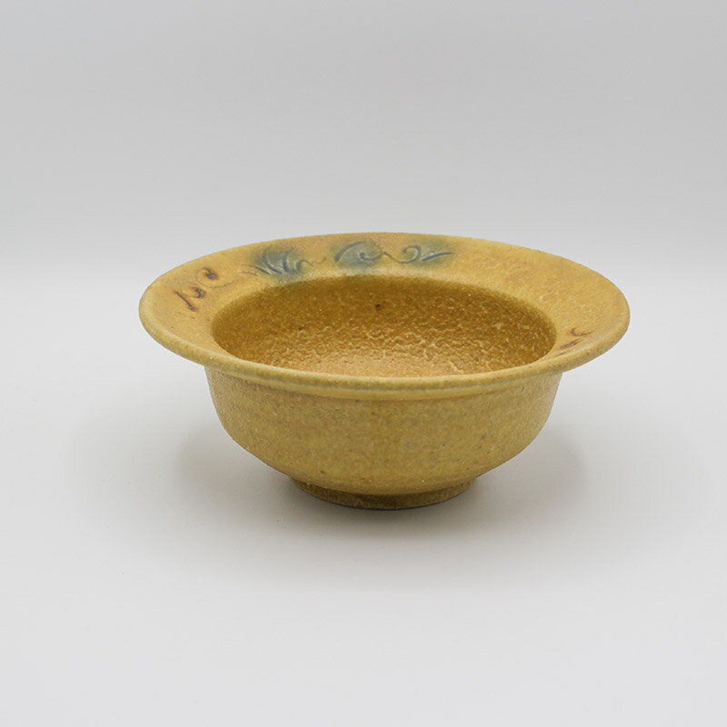 作家物手づくり陶器黄瀬戸織部リム中...