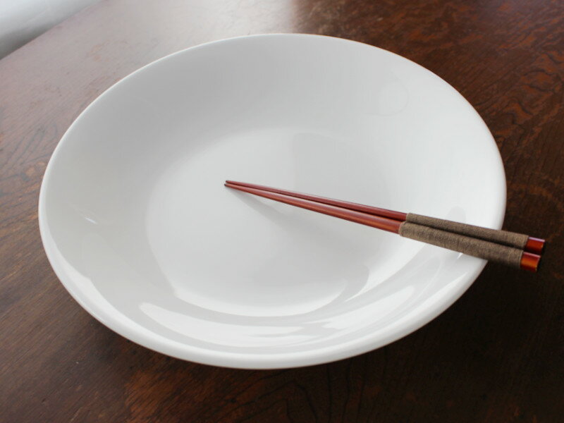 【アウトレット】白い器 30.5cm フカヒレ大皿 / ホワイト 大きいお皿 業務用 大人数に