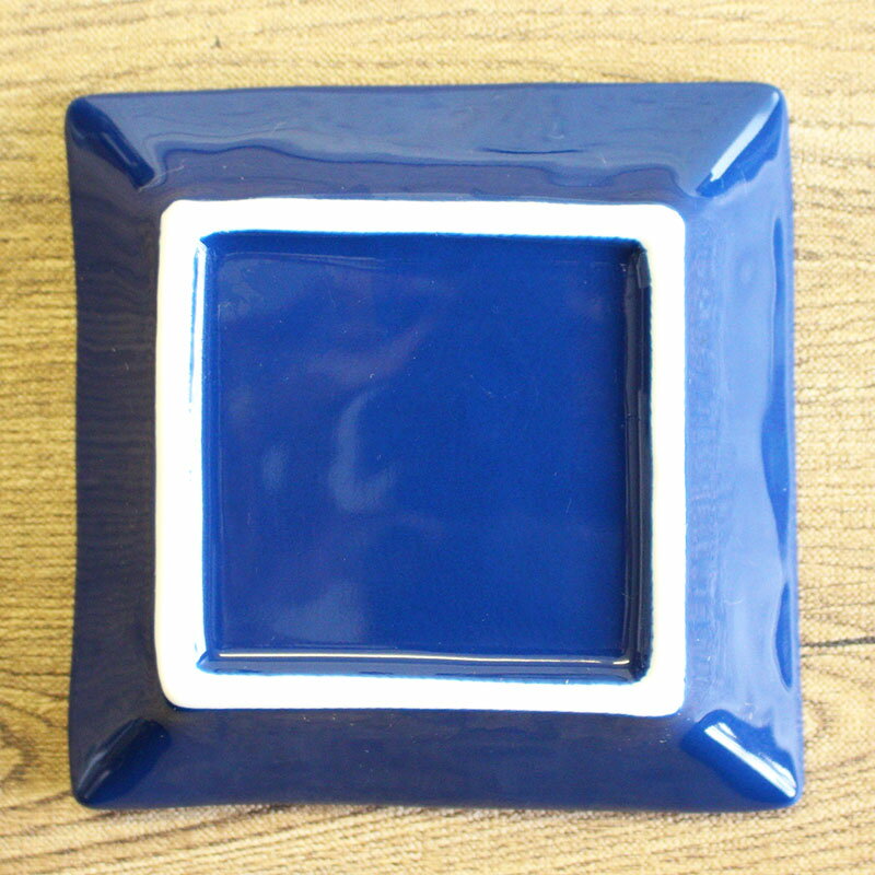 【アウトレット】紺青色正角皿[11.2×11....の紹介画像3