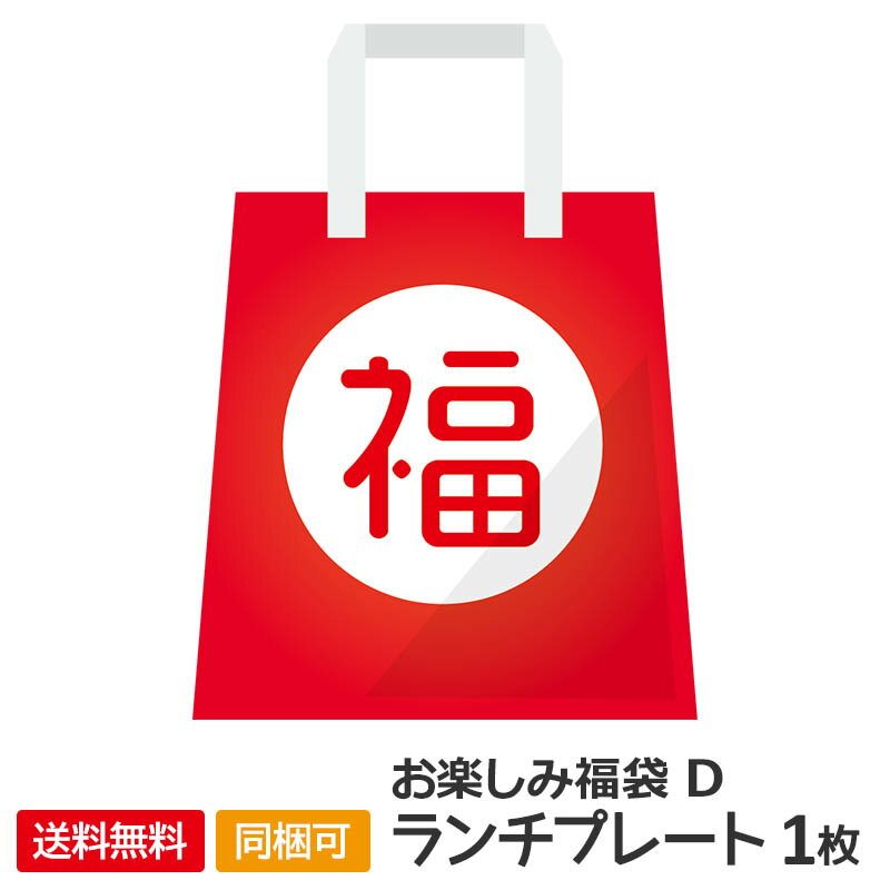 【アウトレット】お楽しみ福袋D ( ランチプレート 1枚 )【1000円送料無料・同梱OK!】 / ランチプレート 1000円 送料無料 ガチャ 福袋 食器の福袋 ワンプレート ワンプレートランチ ワンディッシュプレート 仕切り皿 買いまわり 1000円ポッキリ