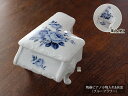 【アウトレット】陶器ピアノ小物入れ&灰皿(ブルーフラワー)(白・金ライン選択)※箱なし/ 楽器の小物入れ 陶製 楽器のオブジェ 置物 磁器 飾り小物 ジュエリーケース ジュエリーボックス アクセサリー
