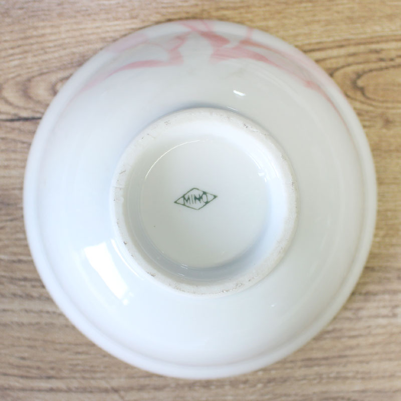 【アウトレット】吹付ピンクチューリップ 14.7cm 身丼 (フタ無し)[Φ14.7×H7cm] / ...