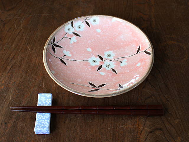 【アウトレット】ピンク桜19.5cm皿