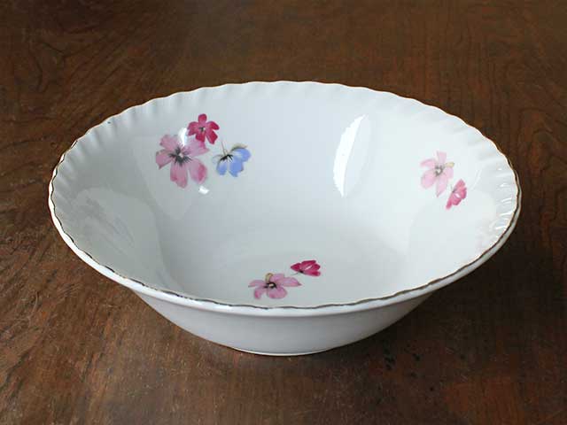 【アウトレット】金線 渕フリル 花柄 オートミル ※激しい歪み / オートミル 金線 花柄 渕フリル オート..