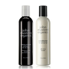 ジョンマスターオーガニック シトラス&ネロリデタングラー 236ml、イブニングプリムローズシャンプー236ml [JOHN MASTERS ORGANICS じょんますたー　おーがにっく ヘアケア シャンプー トリートメント 2本セット]