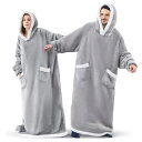 【GW期間中全商品P5倍】 着る毛布 ルームウェア メンズ レディース ロング 暖かい モコモコ おしゃれ ガウン 秋冬 パジャマ バスローブ ブランケット