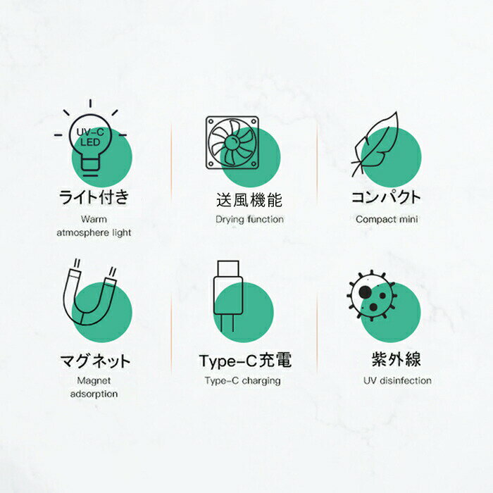 【P5+全商品最大2000円offクーポン配布】歯ブラシ除菌器 UV 除菌 乾燥 99% 加熱 乾燥 歯ブラシ除菌キャップ 歯ブラシ ケース 送風 除菌ホルダー 歯ブラシ除菌器 携帯 収納 子供 除菌 方法 持ち運び 静音 充電式 紫外線 コンパクト 軽 2