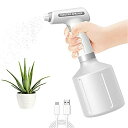 マラソン期間最大2000円OFF+P10倍電動じょうろ 噴霧器 電池式 0.9L 全自動霧吹き USB充電 手圧なし スプレー容器 調整可能 園芸 水やり用 掃...