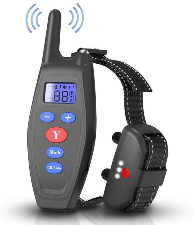 犬 無駄吠え防止 首輪 リモコン 吠え防止グッズ 自動センサー 2WAY 犬訓練しつけ首輪 リモート遠隔訓練首輪 usb充電式リモコンタイプ 安全＆有効 噛み癖 無駄吠え改善 むだぼえ防止グッズ IP67防水 振動、静電気ビーブ音3つモード 近所迷惑防止