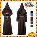 【2024Halloween】ハロウィン コスプレ 衣装 僧侶 大人 修道士 コスチューム 着ぐるみ 神父 十字架 牧師 修士 レディース メンズ COSPLA...