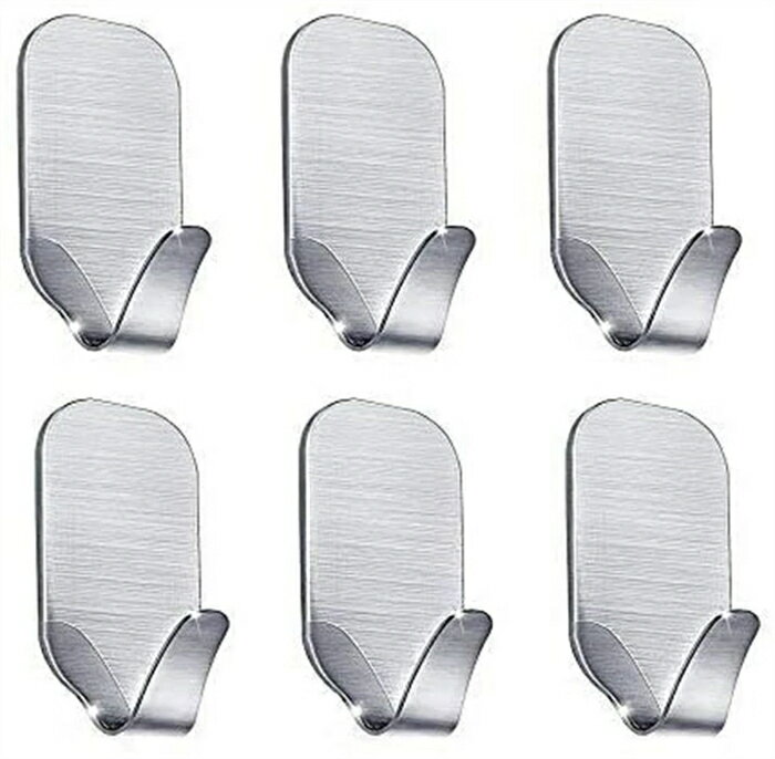 フック 壁 傷 超強力 フック 粘着フック ステンレス製 壁掛けフック 防水 つけない 貼り付け跡なし 穴開け不要 タオルフック コートフック 浴室 キッチン ...