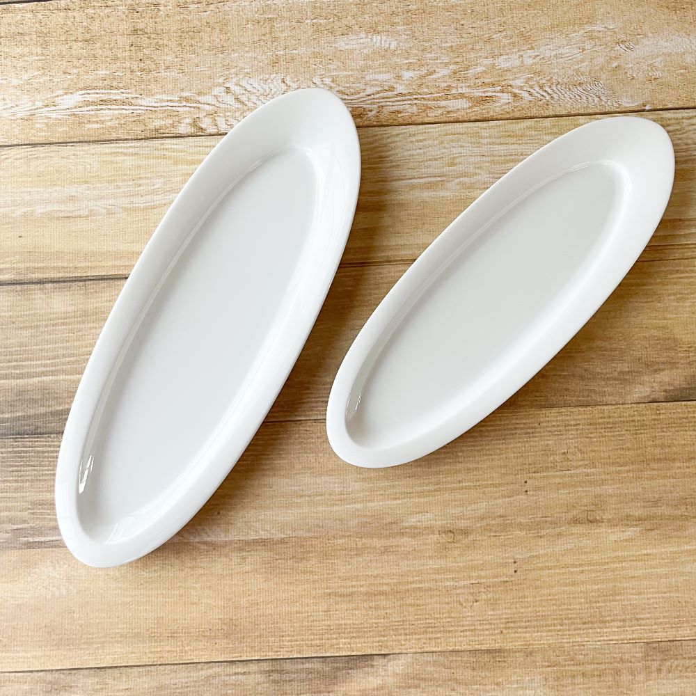 ビスタ 41cm オーバルプレート 白磁 美しい ホワイト 洋食器 白 食洗器対応 電子レンジ対応 日本製 スタイリッシュ