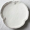 ディナープレート 29cm ELIOS CLOVER // エリオス クローバー プレート 花柄 白 ワンプレート 皿 お皿 大皿 食器 洋食器 レース 平皿 丸皿 ギフト ラッピング おしゃれ サラグレース
