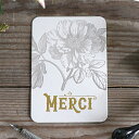 カード Merci LetterPress // メッセージカード ポストカード ギフトカード アート フランス おしゃれ サラグレース