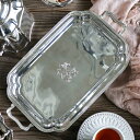 ≪10%OFFクーポン≫ トレー レクタングル ハンドル付き 38 x 21 Royal Family // 長方形 持ち手 取っ手 配膳 カフェ キッチン 贈...