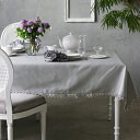 ≪10%クーポン≫ Borgo delle tovaglie テーブルクロス ライトグレーxトワルドジュイ ブラック LITTLE AMALFI// ボルゴ リ...