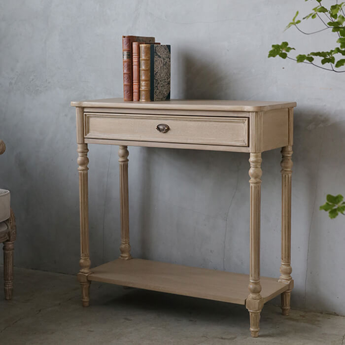 コンソール ナチュラル Mirage Louise CG // 木目 コンパクト 引き出し 花台 玄関 寝室 リビング サイ..