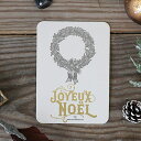 カード Wreath LetterPress // メッセージカード ポストカード ギフトカード アート フランス おしゃれ サラグレース
