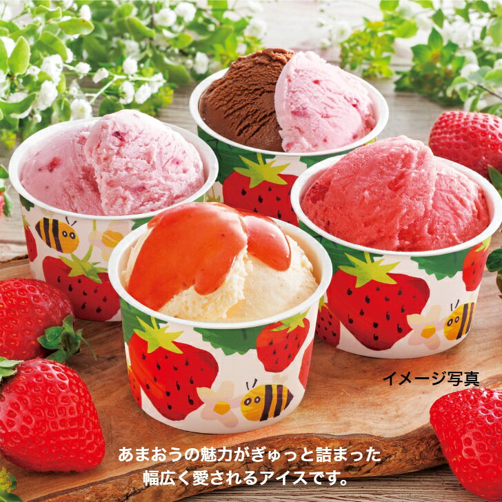 ギフトのさらのき 楽天市場店の（ギフト　内祝　お中元　お歳暮　送料無料）博多あまおうのこだわりアイス｜アングル2