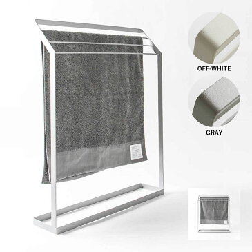 レビュー2000件超｜シンプルでおしゃれなバスタオルハンガー｜奥行150mmのスリムタイプ［nsp タオルスタンド L］タオル掛け サラサデザインストアsarasa design store ＃SL_BT