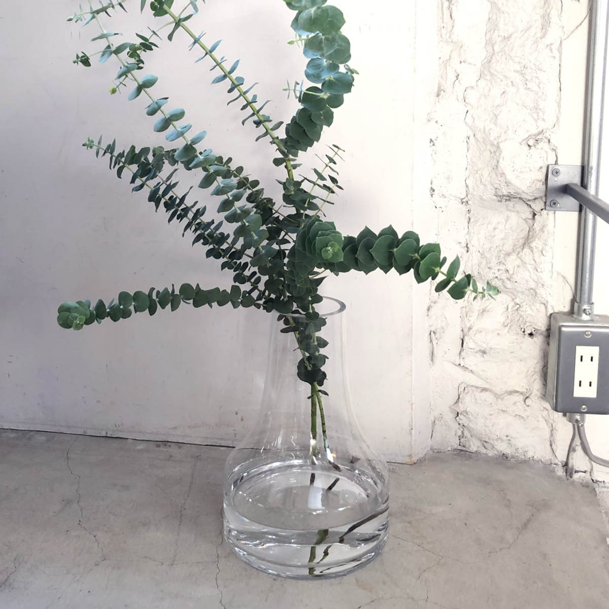 おしゃれなガラス製の花瓶・フラワー ベース、ドライフラワーの花器にもおすすめ［BOB CRAFT〈ボブクラフト〉ファゴット L（クリア）］サラサデザイン sarasa design＃SL_IZのサムネイル
