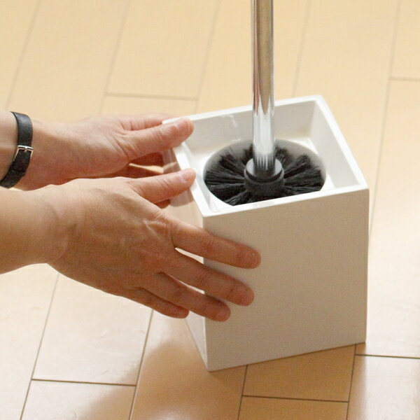 ［セット販売●b2c トイレブラシ-L+トイレポット-L【各1入り】］＃SL_CL