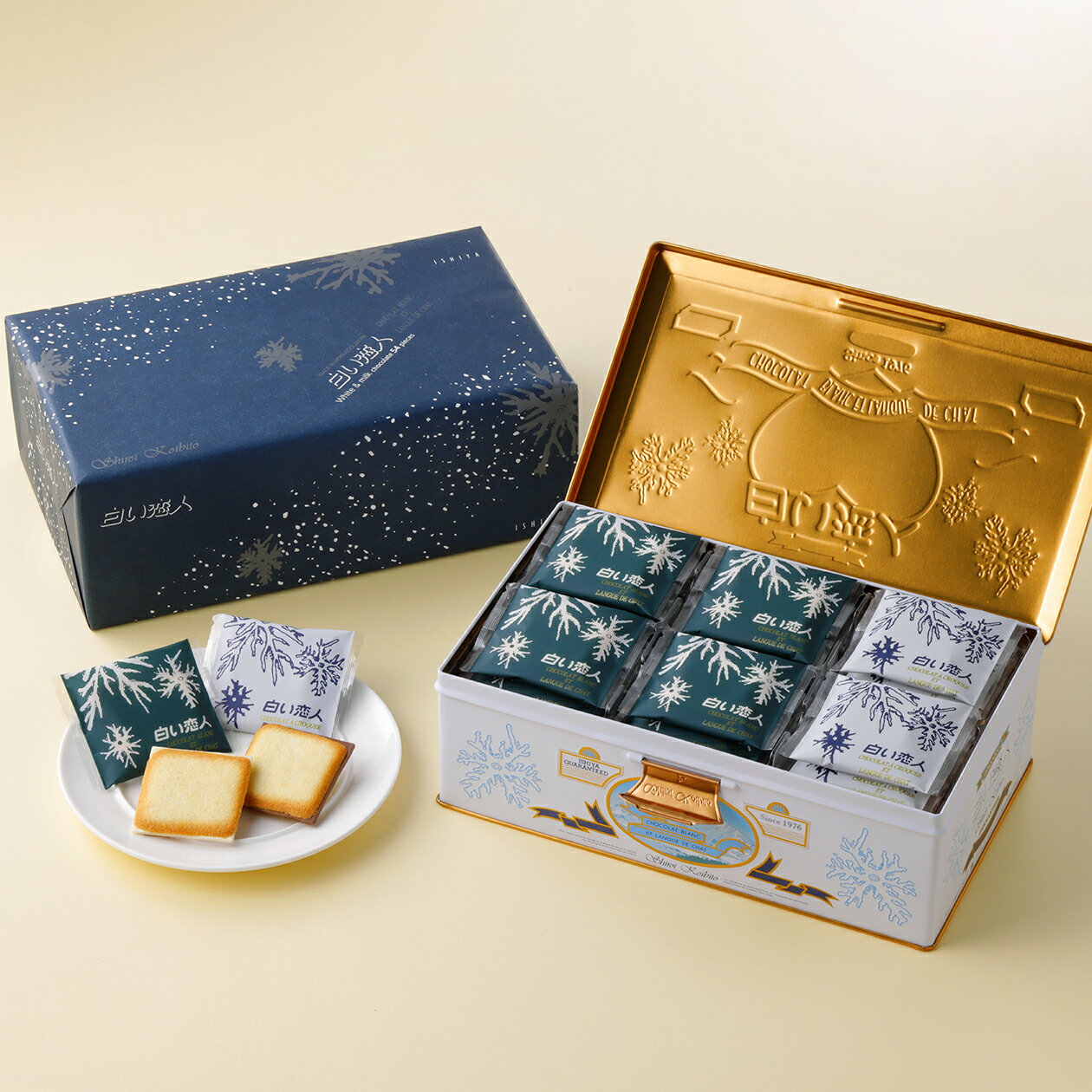 Rakuten - 【石屋製菓】[白い恋人]（ホワイト＆ブラック）54枚缶入
