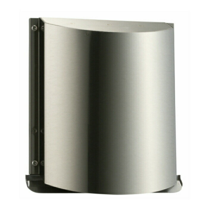 (株)更科製作所 φ100 ステンレス換気口 角深型スタイリッシュデザインフード CC-100HL-K 結露水対策フード（寒冷地仕様） クリア色 防虫網付