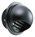 (株)更科製作所 φ100 ステンレス製換気口 GK-100BK-K-P 丸型フード付ガラリ・ブラック色・防虫網付