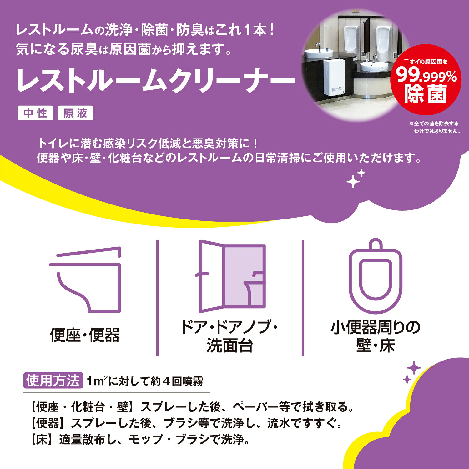 サラヤ レストルームクリーナー - 洗浄 除菌 防臭 トイレ トイレ洗剤 トイレ掃除用...