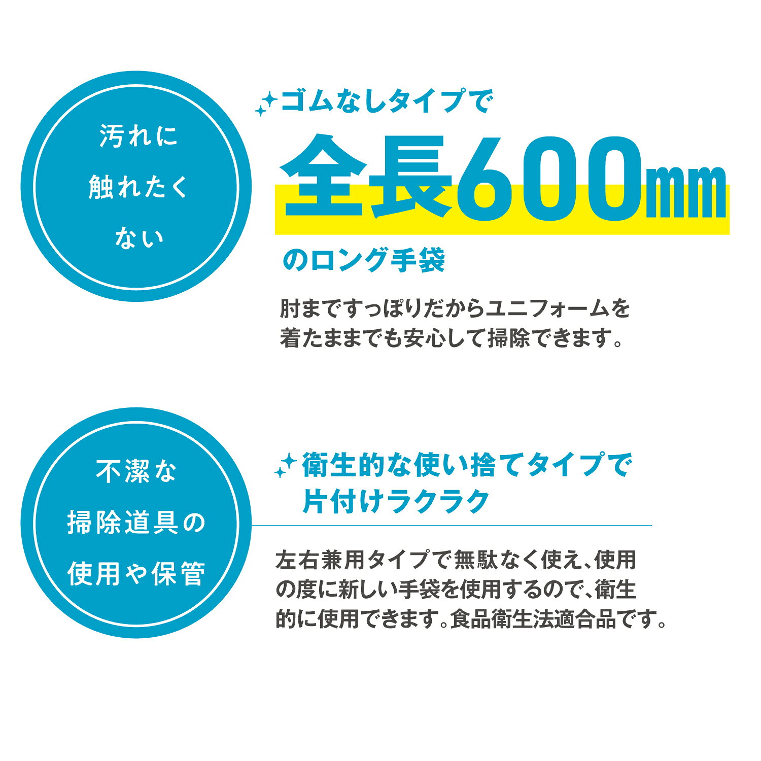 【7/4 20:00〜全品ポイント最大2倍】サラヤ T・slim PEロンググローブ 50枚入 青 ...