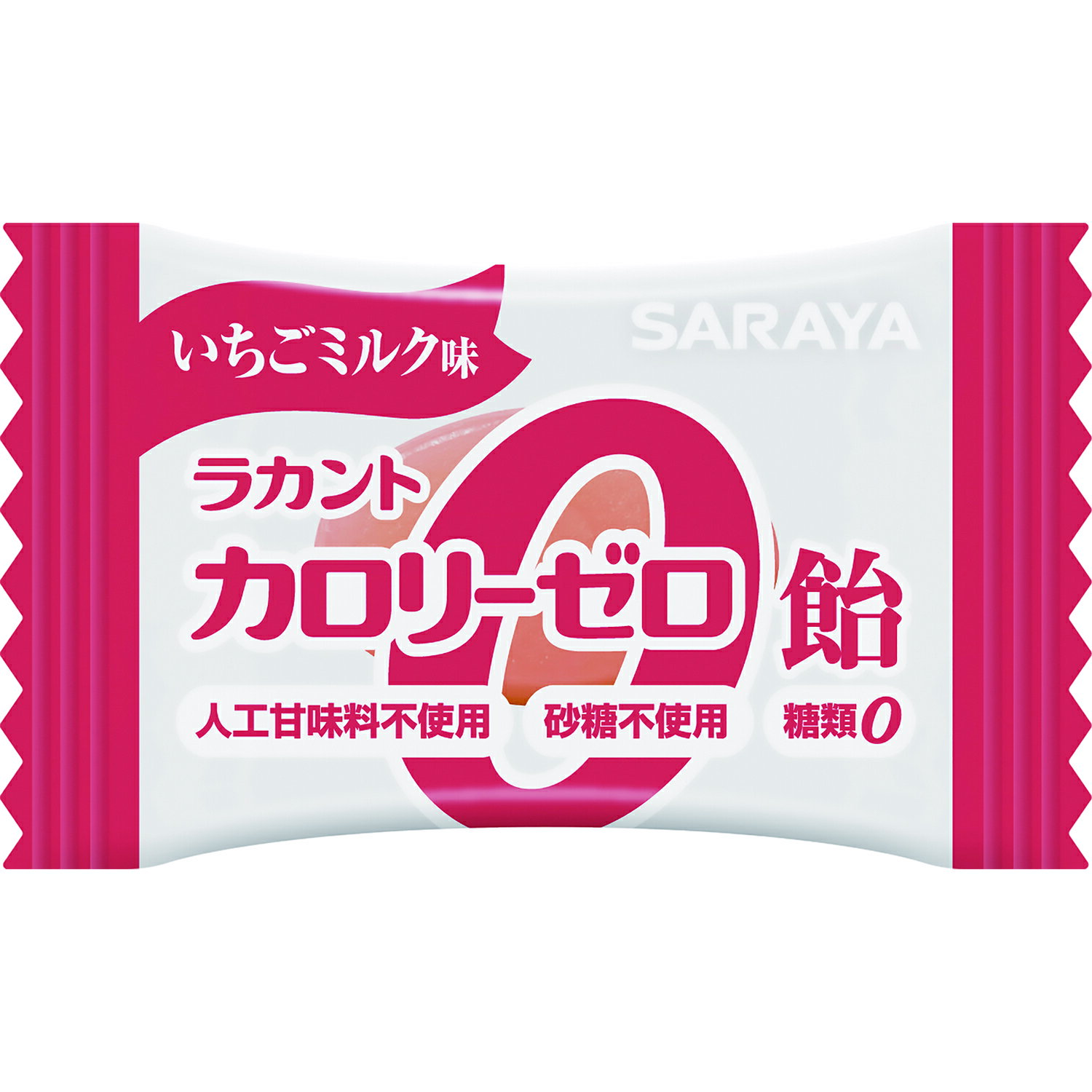 サラヤ ラカント カロリーゼロ飴 いちごミルク味 60g - 飴 キャンディ キャンディー ゼロカロリー 0カロリー 食品 糖質コントロール ロカボ 糖質制限 糖類ゼロ 砂糖不使用 エリスリトール あめ 個包装 お菓子 おやつ らかんと saraya