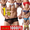 【1000円ポッキリ】 【楽天1位!】 メンズ セクシー パンツ ブリーフ メッシュ ビキニ スケスケ 男性下着 男 パンツ アンダー アンダーウェア メッシュ...