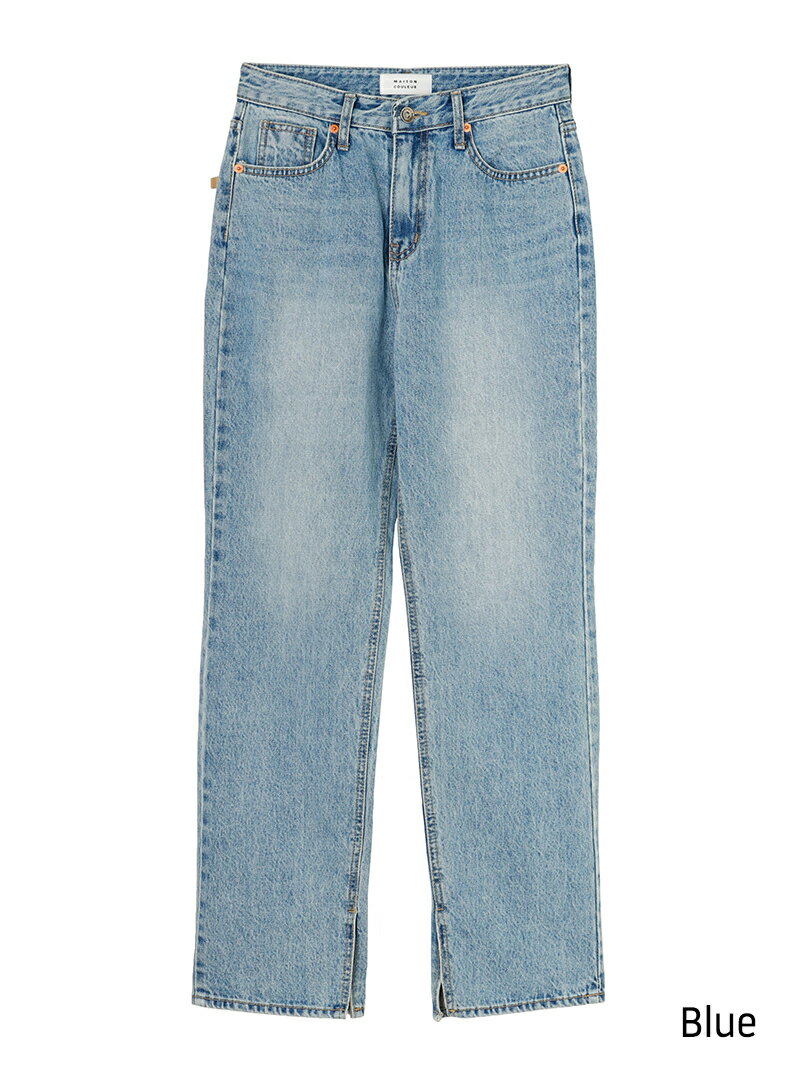 スリットウォシュデニムパンツ｜MAISON COULEUR｜ボトムス（パンツ・スカート）通販｜AW/秋冬｜20代30代レディースファッション