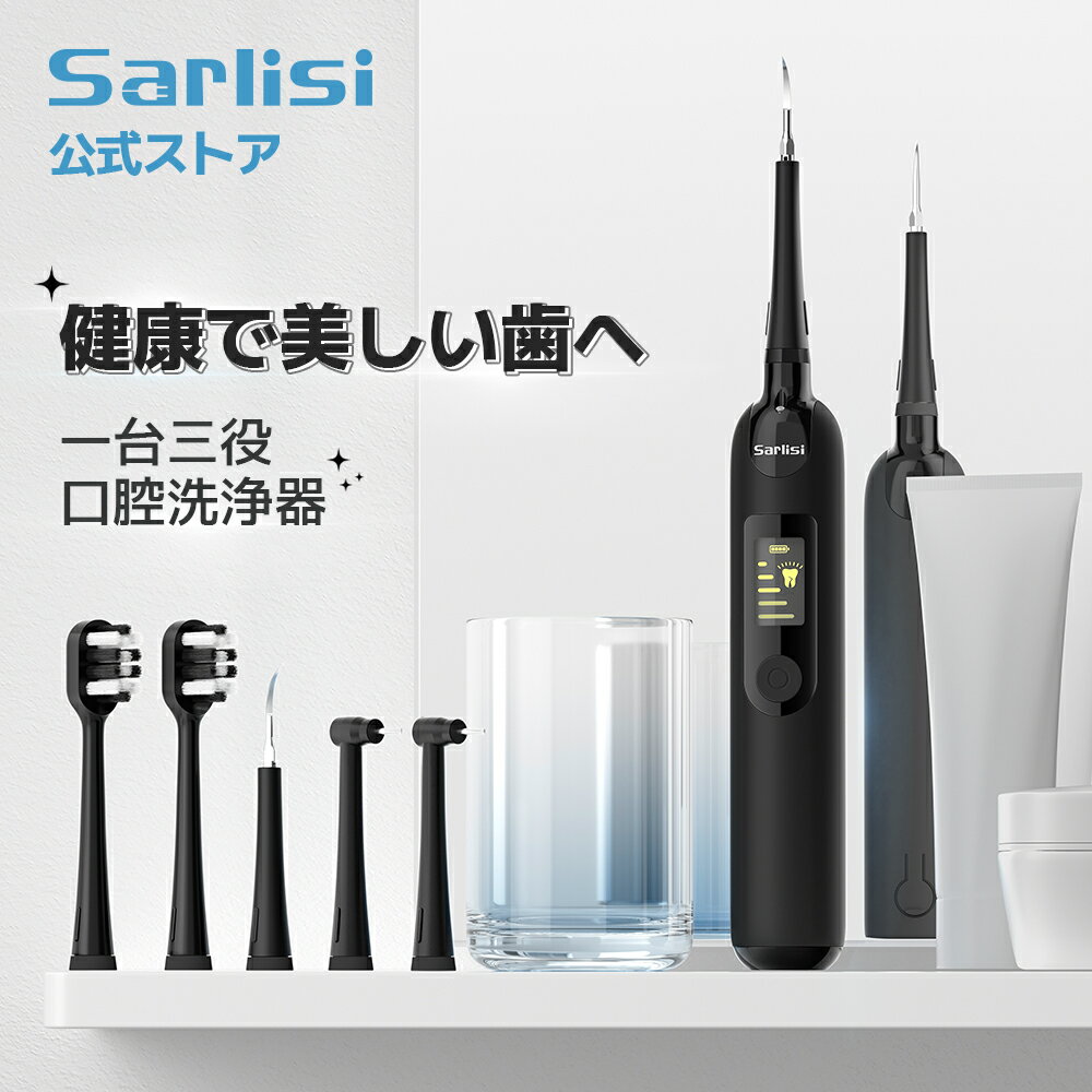 電動歯ブラシ 【ポイント20倍還元】歯石取り サーリシ 口腔洗浄器 電動歯ブラシ 歯石 歯垢 歯石取る 歯磨き 歯ブラシ 歯磨き粉 歯周病 予防 歯 歯茎 歯周 口臭 歯間 自宅 口腔洗浄 口腔 口内 歯間洗浄 Sarlisi デンタルケア 口腔ケア USB充電式 プレゼント