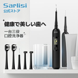 【クーポン利用で3,180円】歯石取り サーリシ 口腔洗浄器 電動歯ブラシ 歯石 歯垢 歯石取る 歯磨き 歯ブラシ 歯磨き粉 歯周病 予防 歯 歯茎 歯周 口臭 歯間 自宅 口腔洗浄 口腔 口内 歯間洗浄 Sarlisi デンタルケア 口腔ケア USB充電式 プレゼント