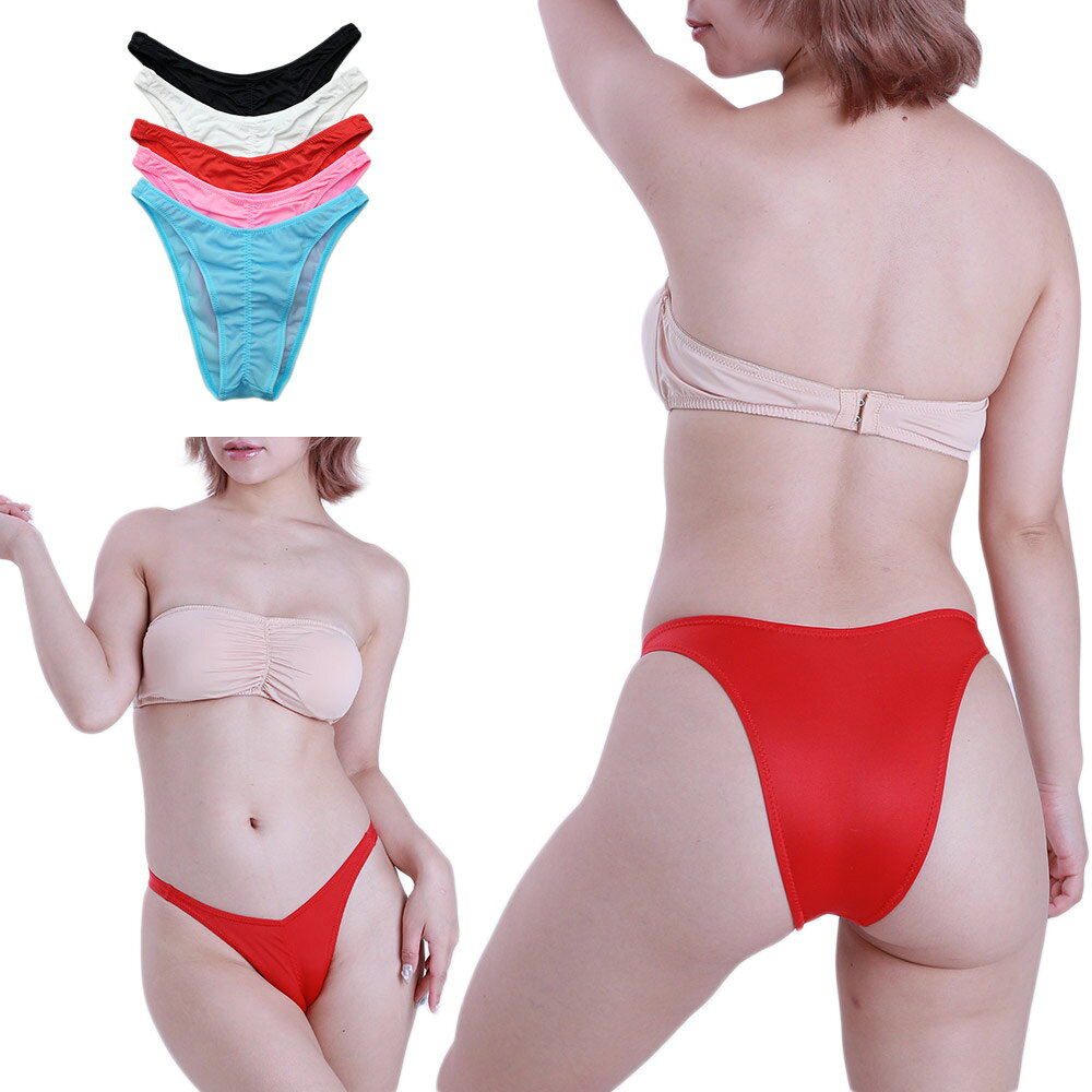 乐天商城 - 食い込み タイトフィット ハーフバック ビキニショーツ パンティ セクシー 下着 ランジェリー レディース ラポーム La-Pomme 121030
