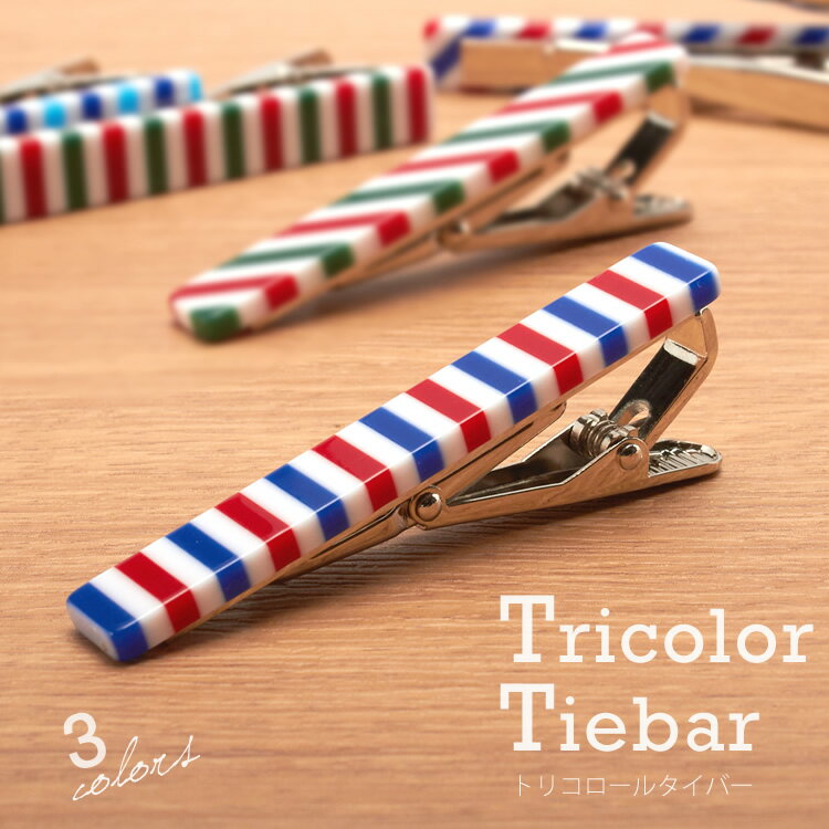 トリコロール タイピン ネクタイピン メンズ タイピン タイバー プレゼント ギフト ユニーク ボーダー ストライプ 結婚式 誕生日 パーティ おしゃれ 卒業祝...
